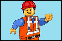 How to Draw Emmet from The Lego Movie