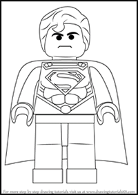How to Draw Superman from The LEGO Movie