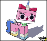 How to Draw Uni-Kitty from the Lego Movie