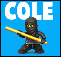 How to Draw Cole from Lego Ninjago with Easy Step by Step Drawing Tutorial
