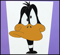 How to Draw DAFFY DUCK from Looney Tunes