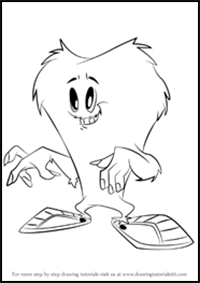 How to Draw Gossamer from Looney Tunes