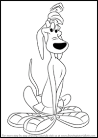 How to Draw K-9 from Looney Tunes