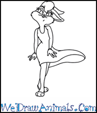 How to Draw Lola Bunny from Looney Tunes