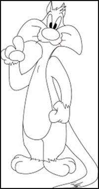 How to Draw Sylvester the Cat