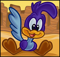 How to Draw Baby Road Runner