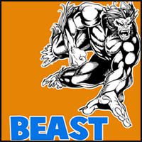 How to Draw Beast from Marvel’s X-Men Superhero Team Drawing Tutorial