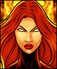 How to Draw Jean Grey Easy