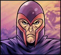 How to Draw Magneto Easy