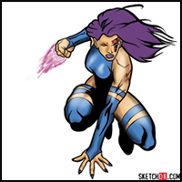 How to Draw Psylocke from X-Men