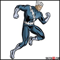 How to Draw Quicksilver from Marvel Comics