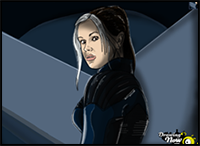 How to Draw Rogue, Anna Paquin from X-Men: Days Of Future Past
