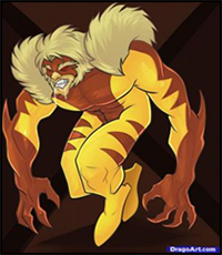 How to Draw Sabretooth
