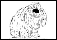 How to Draw Duke from The Secret Life of Pets