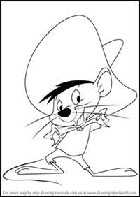 How to Draw Speedy Gonzales from Looney Tunes