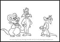 How to Draw Alan from Looney Tunes