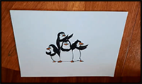 How to Draw Penguins of Madagascar