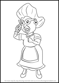 How to Draw Mrs. Beady from Back at the Barnyard