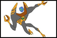 How to Draw Lodestar from Ben 10 Omniverse