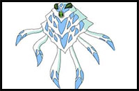 How to Draw Ampfibian from Ben 10 Omniverse