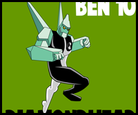 How to Draw Diamondhead from Ben 10 Alien Force 
