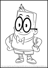 How to Draw Melvin from Captain Underpants Movie