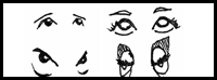 How to Draw Cartoon Eyes with Step by Step Drawing Lessons and 