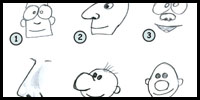 How to Draw a Cartoon Nose