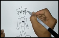 How to Draw Danny Phantom Step by Step