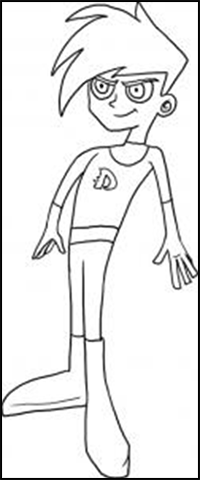 How to Draw Danny Phantom Cartoon Characters : Drawing Tutorials