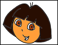 Itsy Artist - How to Draw Dora the Explorer in Full