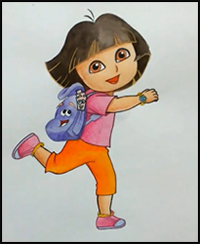 How to Draw Dora the Explorer