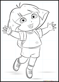 How to Draw Dora the Explorer