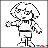 How to Draw Dora the Explorer
