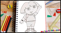 How to Draw Dora the Explorer