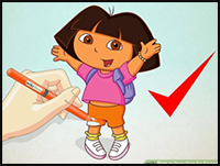 How to Draw Dora the Explorer