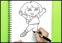 How to Draw Dora the Explorer