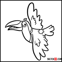 How to Draw Señor Tucán | Dora the Explorer