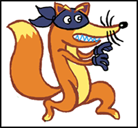 How to Draw Swiper the Fox