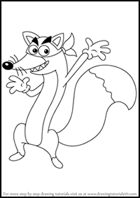 How to Draw Swiper from Dora the Explorer