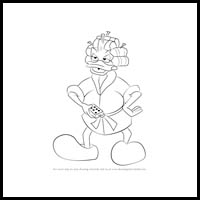 How to Draw Mrs. Crackshell from DuckTales