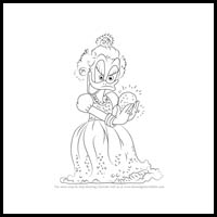 How to Draw Glittering Goldie from DuckTales