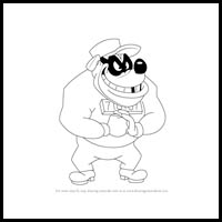 How to Draw Bouncer Beagle from DuckTales