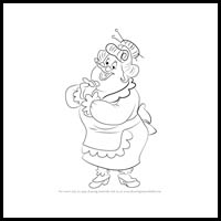 How to Draw Mrs. Bentina Beakley from DuckTalesHow to Draw Mrs. Bentina Beakley from DuckTales