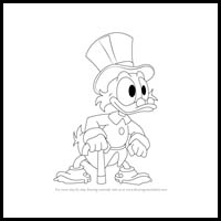 How to Draw Scrooge McDuck from DuckTales