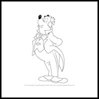 How to Draw Duckworth the Butler from DuckTales