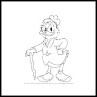 How to Draw Flintheart Glomgold from DuckTales