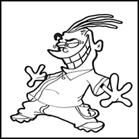 How to Draw Eddy from Ed, Edd, and Eddy Step by Step Drawing Lesson