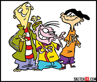 How to Draw Ed, Edd and Eddy Together