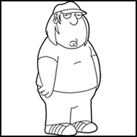 How to Draw Chris Griffin from Family Guy : Step by Step Drawing Lesson